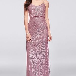 David’s Bridal Sequin Bridesmaid Dress